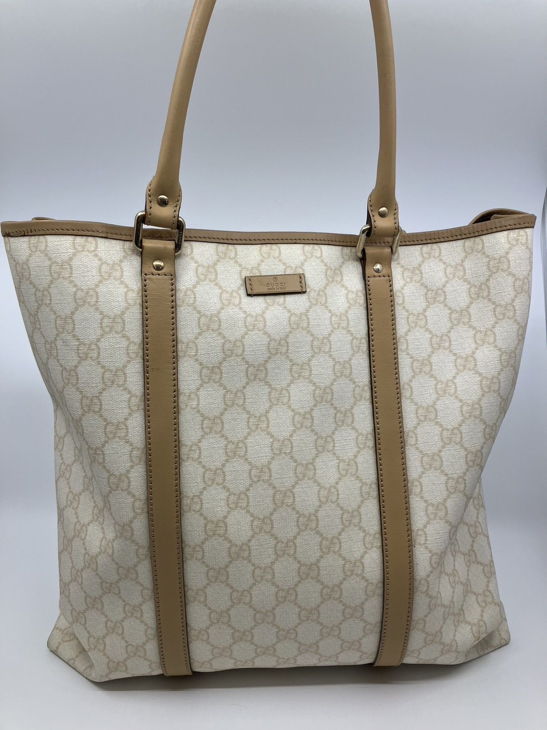 グッチ Gucci GGスプリーム PVCレザー トートバック お買取り - 買取 