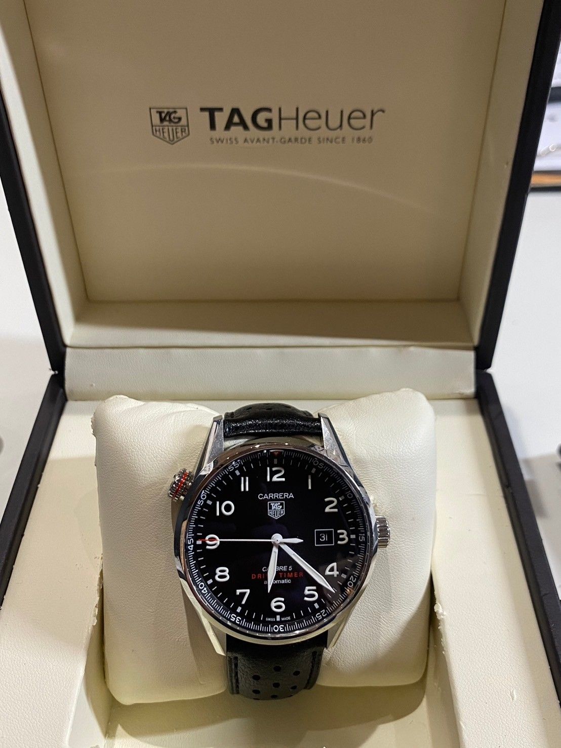 TAG Heuer がんばる カレラ キャリバー5 ドライブタイマー タグホイヤー