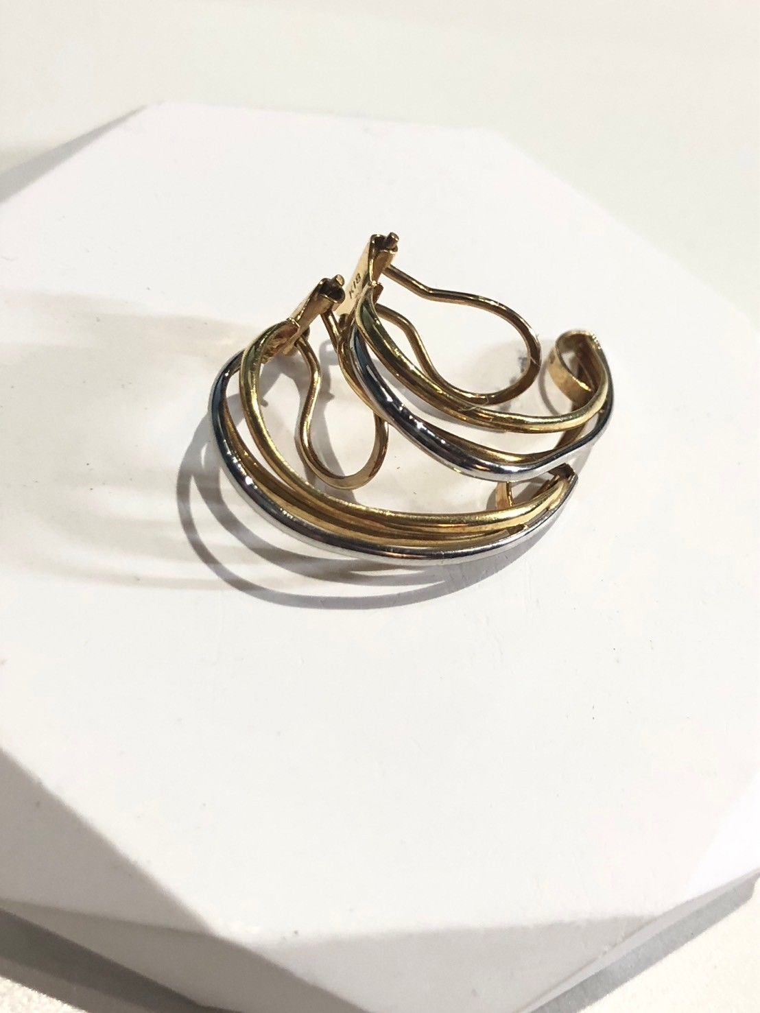 プラチナ90018金コンビイヤリングをお買取り！ - 買取専門店こやし屋