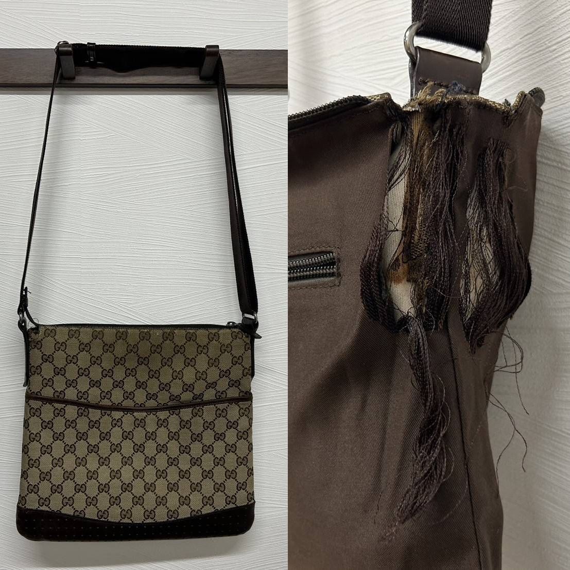 破れあり】GUCCI（グッチ）ショルダーバッグを買取｜買取専門店こやし屋