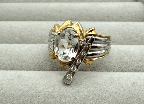 【K18/Pt900アクアマリンリング】を買い取りしました！