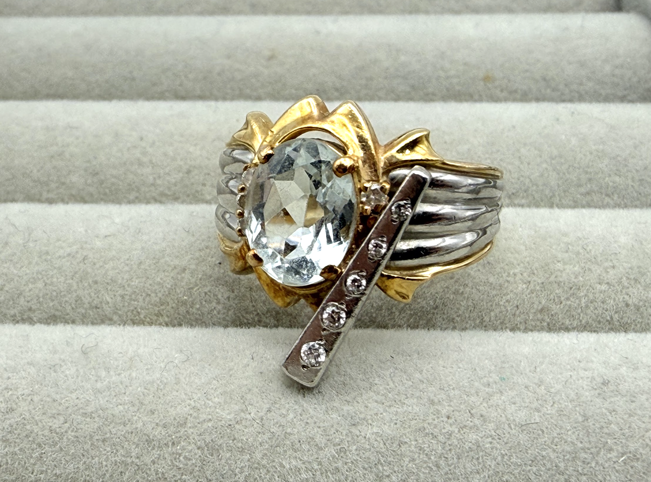 【K18/Pt900アクアマリンリング】を買い取りしました！