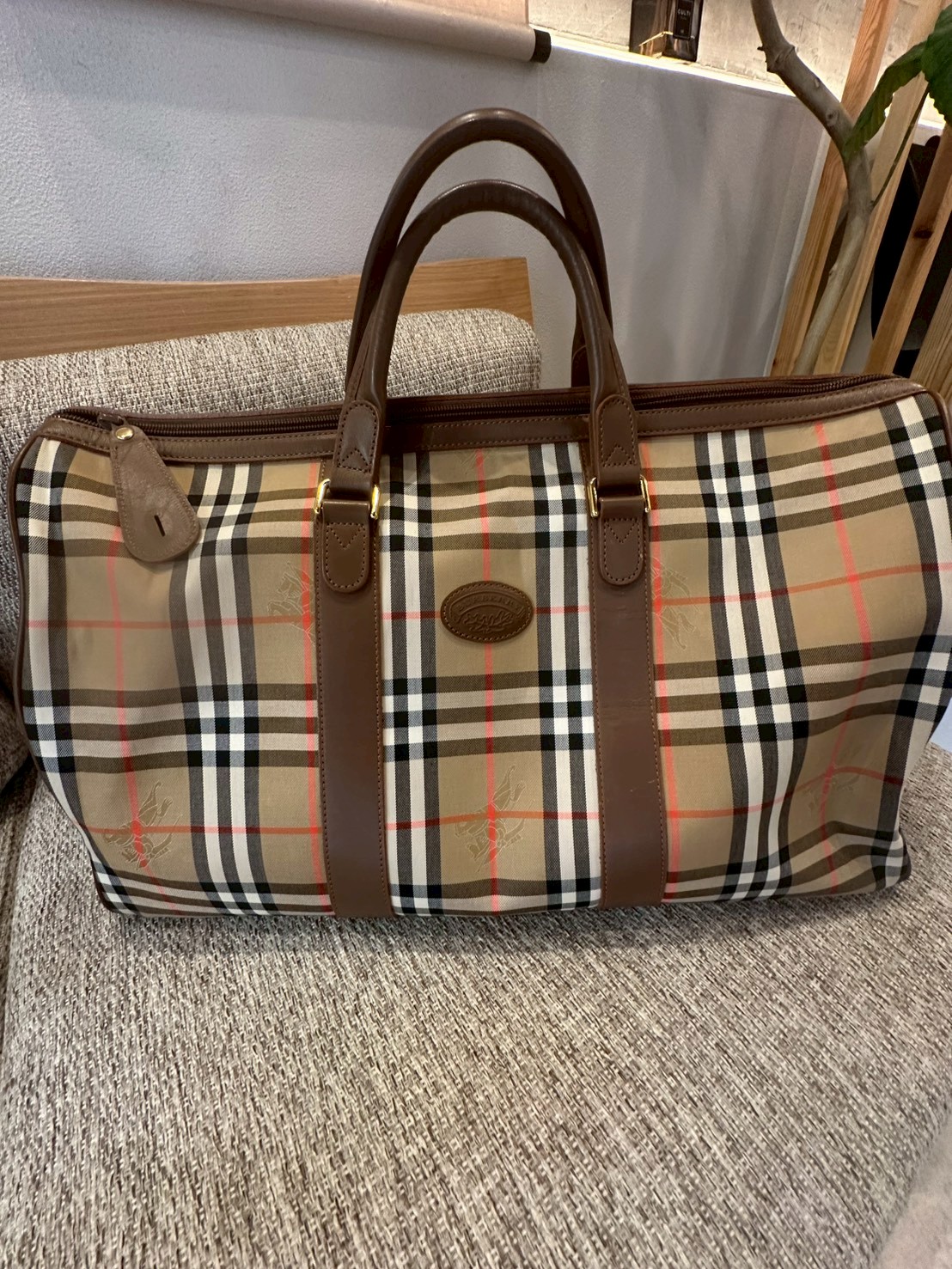 神戸元町　バーバリー　ノバチェック　バッグ買取