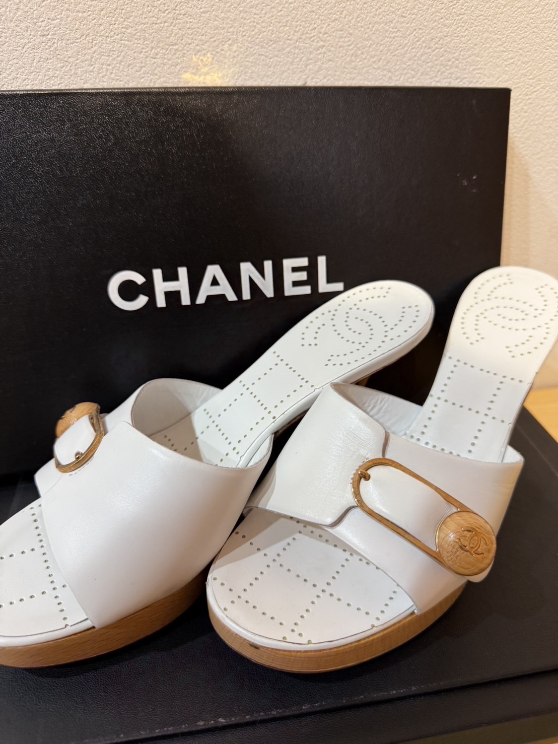 荻窪　CHANEL　オープントゥハイヒール　買取