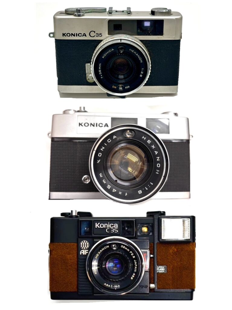 コニカのフィルムカメラ画像
3種類