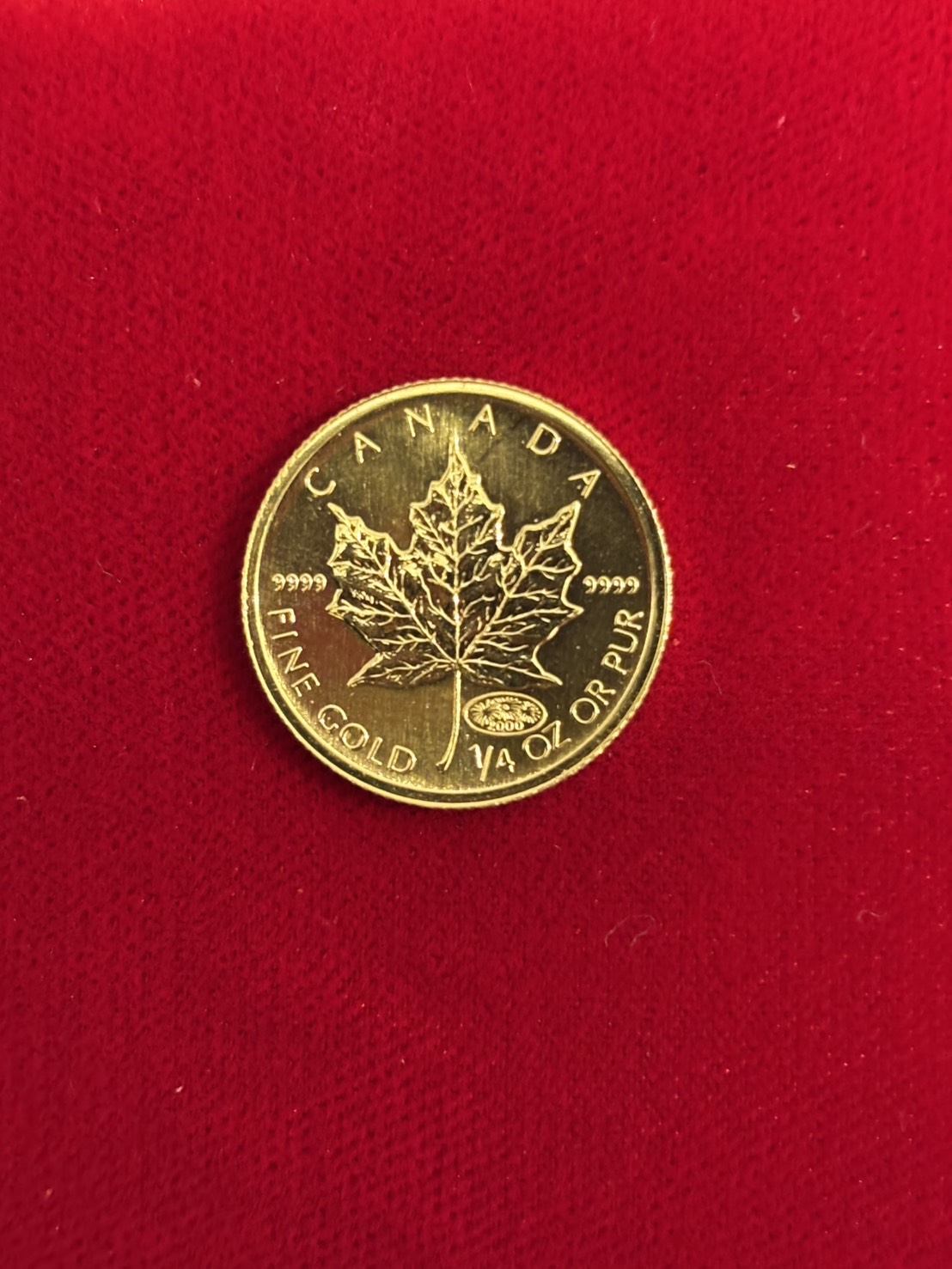 メープル金貨1/4oz　買取