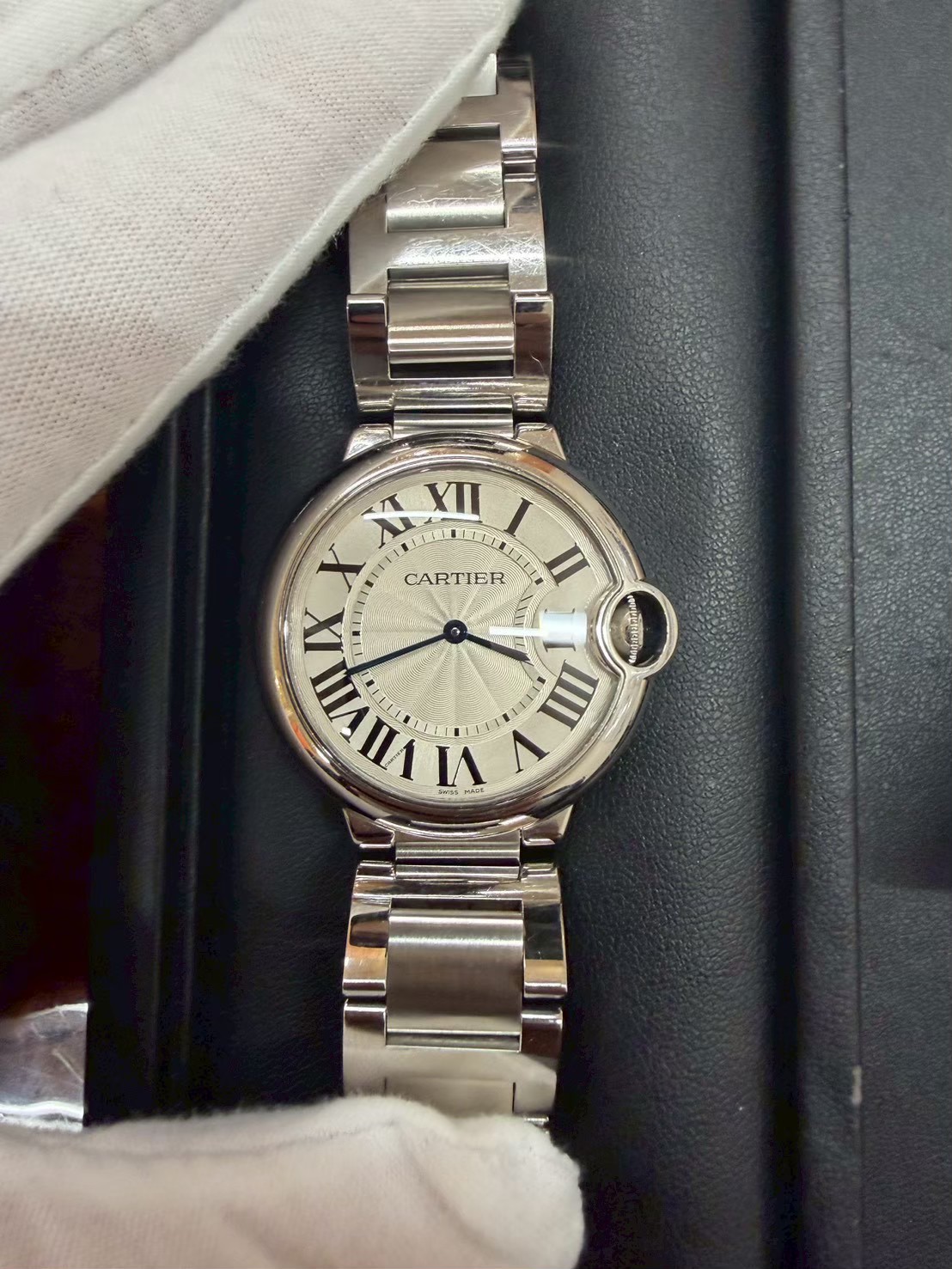 天六　カルティエ　バロンブルードゥ　腕時計買取