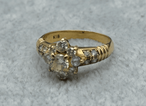 K18ダイヤリング