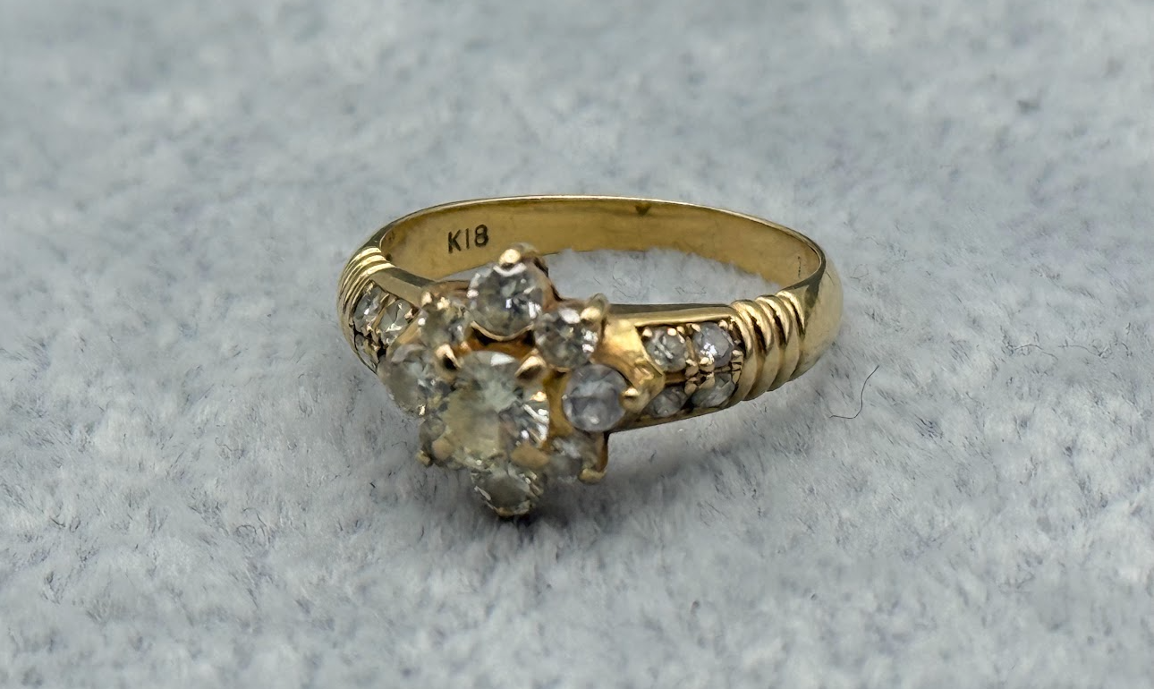 K18ダイヤリング