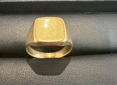 神戸元町　K18　金　リング　買取